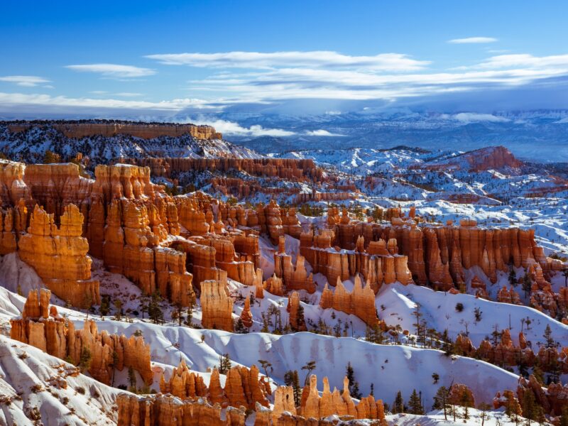 Bryce Canyon National Park in Winter, Utah, USA